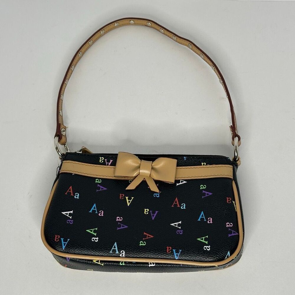Mixit Purse Initial A Faux Leather with Strap